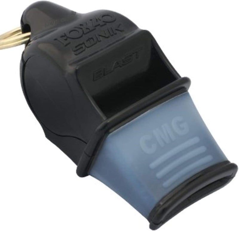 FOX40 Fox 40 Sonik Blast CMG Official Whistle with Break Away Lanyard Black - Image 4
