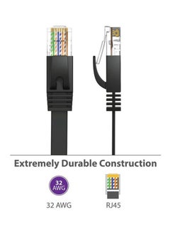 نيبمينينت كابل LAN بمنفذ RJ45 من الفئة 6 أسود  - Image 5