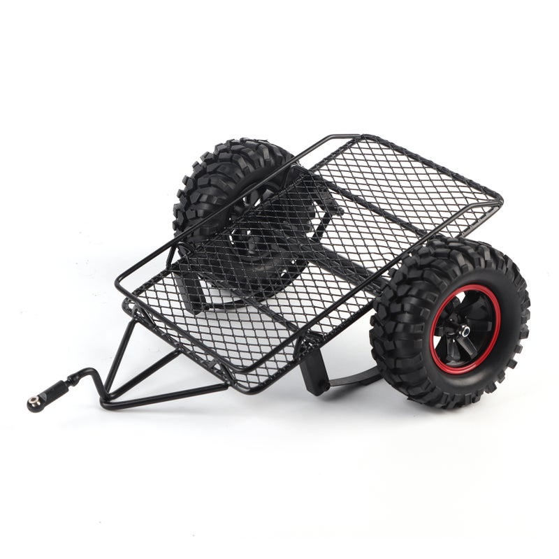 Metal Model Car Small Trailer Fit for Traxxas TRX4/Axial SCX10 RC4WD D90 CC01 1/10 RC Truck - Image 1