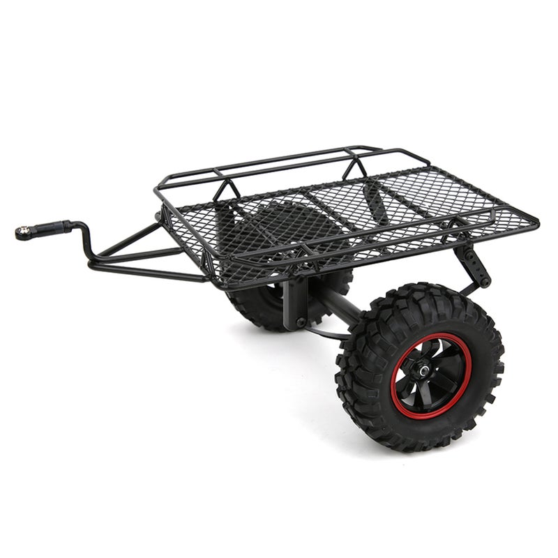 Metal Model Car Small Trailer Fit for Traxxas TRX4/Axial SCX10 RC4WD D90 CC01 1/10 RC Truck - Image 2