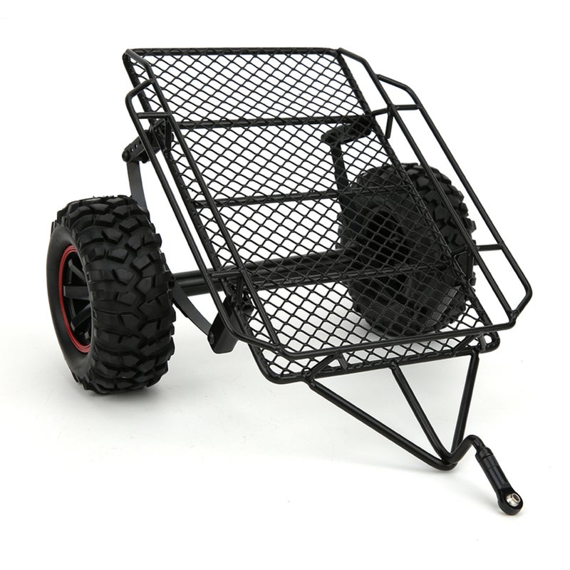Metal Model Car Small Trailer Fit for Traxxas TRX4/Axial SCX10 RC4WD D90 CC01 1/10 RC Truck - Image 4
