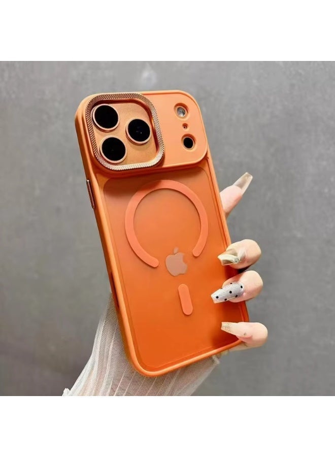 جراب مغناطيسي لهاتف آيفون 17 برو ماكس 6.9 بوصة، متوافق مع تقنية MagSafe، غطاء خلفي شفاف غير لامع، نحيف، مقاوم للصدمات، لهاتف آيفون 17 برو ماكس - Image 1