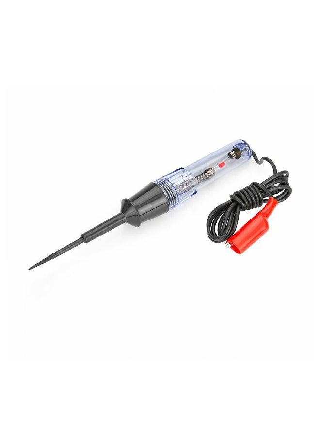 oem - 6-12V Insulated Clip Circuit Tester with LED Bulb Black and Red 122 cm 25018 - Image 1