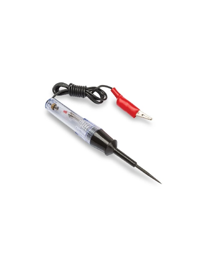 oem - 6-12V Insulated Clip Circuit Tester with LED Bulb Black and Red 122 cm 25018 - Image 1