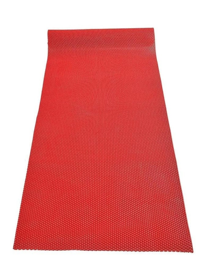UNNAK Anti Skid Mat for Indoor & Outdoor | Honeycomb Pattern| Heavy-Duty Drainage Mat|Bathroom Mat|Bath Mat|Carpet|Rugs|Rainmat|Swimming Pool Mat | Red | 4FT X 5FT - Image 5