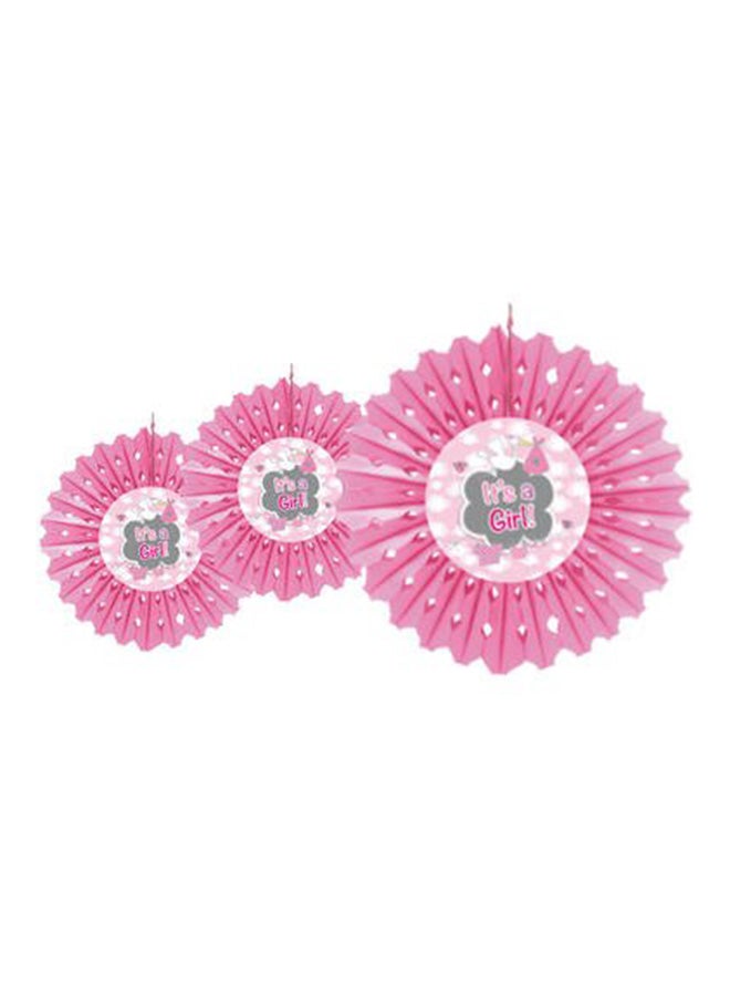 Folat Honeycomb Fan It's A Girl 30cm