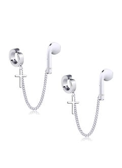Earrings for Airpods Ear Holder Clips, 1 Pair Clip-On Anti Lost Earring Strap for Airpods Pro Wireless Earhooks Earbuds Earphone Holder Connector Compatible with Airpods 2&1 3/Pro