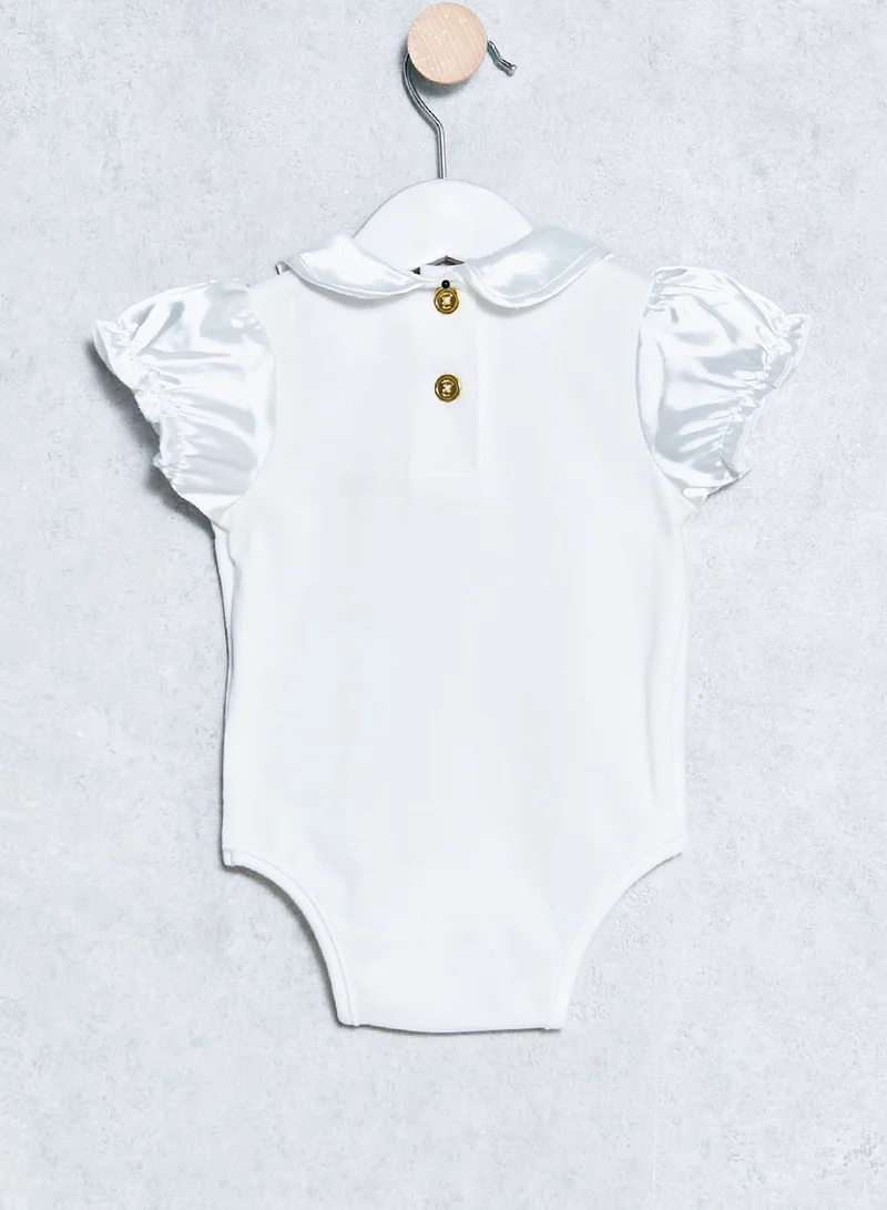 angels face Infant Satin Onsie Dress