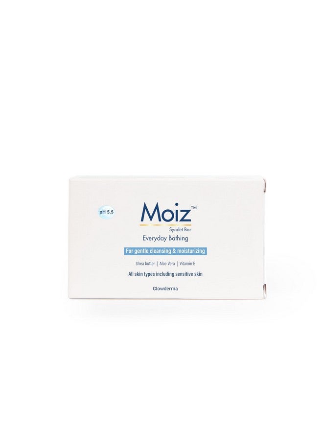 Moiz Syndet Bathing Bar | pH 5.5 | With Shea Butter, Aloe Vera & Vitamin E | Paraben, Sulphate & Cruelty-Free - 75gm - Image 1