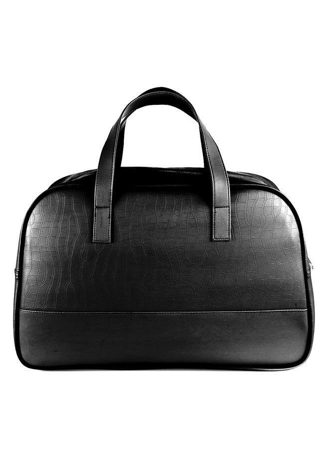 NAUTICA Nautica Duffle Bag for Travel | Stylish Leatherette Luggage | Compact and Comfortable for Travelling | Suitable for Men's and Women's One Size (Black, 15 cms)  - Image 2