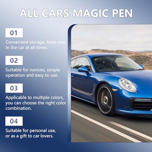 Nmoiat All Cars Magic Pen, Magic Car Scratch Removal Pen, Car Scratch Remover Pen, Car Paint Scratch Repair Pen Set, Quick Fix for Scratches and Paint Damage, for All Vehicles Colors (2pcs) - Image 2