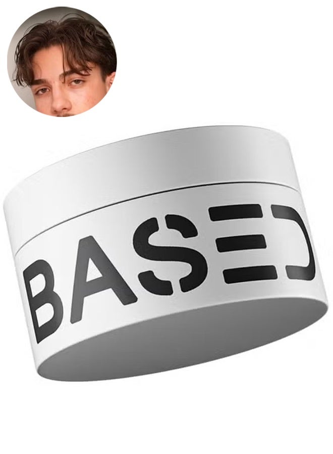 Based Bodyworks Men's Premium Hair Clay, Natural Shine & Fragrance, Low Gloss Matte Effect Texture, Great for All Hair Types, Quick Styling Hairstyle - 3oz Pack of 1 - Image 1