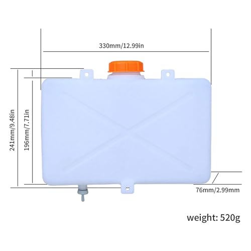JANCAN Gas Fuel Storage Tank,7L Fuel Tank Plastic Petrol Diesel Oil Petrol Tank Water Tank for Boat Car Truck Parking Heater Accessories for Car Truck Van Parking Heater - Image 2