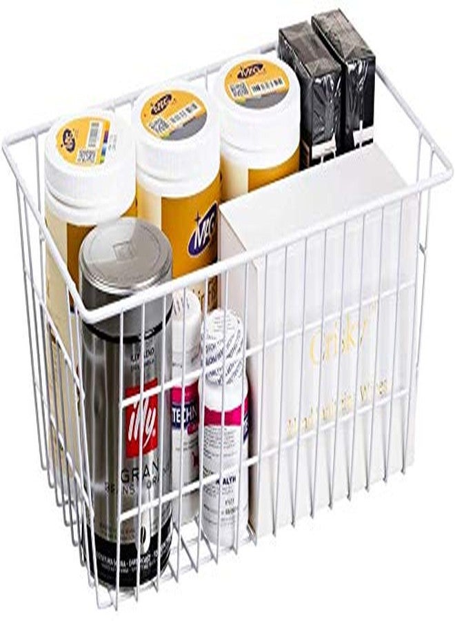 blitzlabs Wire Storage Basket Freezer Organizer Bins Refrigerator Organization Storage Baskets with Handles for Pantry, Freezer, Laundry Room, Closets, Garage, Office, Bathroom, Set of 2 - Image 5