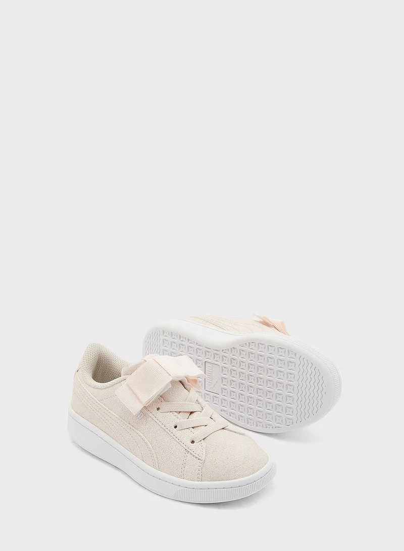 PUMA Kids Vikky Ribbon Glitz Ac Ps Sneakers