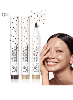 QIC Coffee Dark Brown Freckle Pen Natural easy to color without removing makeup spotting pen waterproof sweatproof makeup  - Image 3