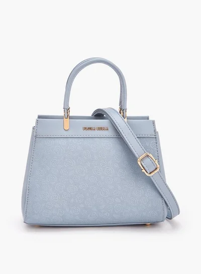 Flora Bella By Shoexpress Flora Bella Logo Embossed Tote Bag with Detachable Strap