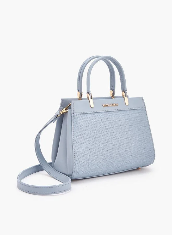 Flora Bella By Shoexpress Flora Bella Logo Embossed Tote Bag with Detachable Strap