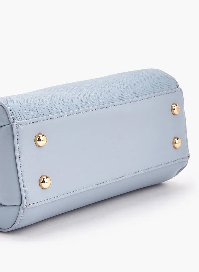 Flora Bella By Shoexpress Flora Bella Logo Embossed Tote Bag with Detachable Strap