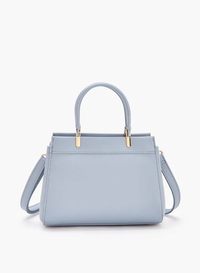 Flora Bella By Shoexpress Flora Bella Logo Embossed Tote Bag with Detachable Strap