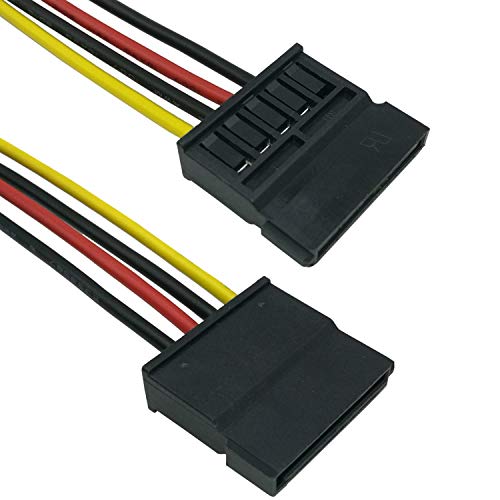 COMeap (2-Pack SATA Power Cable for Hikvision Video Recorder, 4 Pin to SATA Hard Drive HDD Power Adapter 7.5-in(19cm) - Image 4