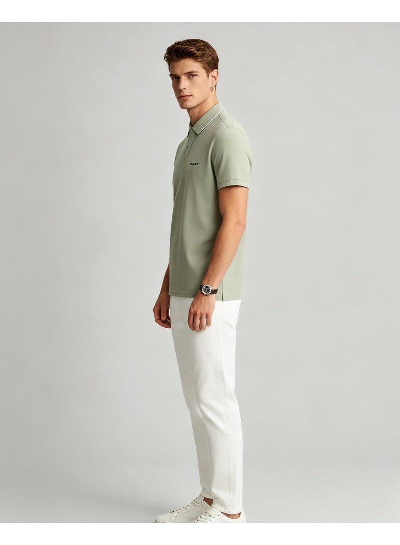 GANT Unisex Short Sleeve Collared Polo Shirt Casual Daily Wear Top Green - Image 2