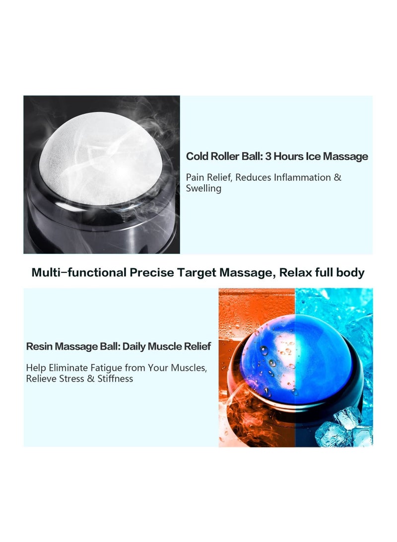 KASTWAVE 2 in 1 Mountable Massage Roller Ball, Muscle Massage Roller for Pain Relief, Suction Cup Self Back Massager and Trigger Point Massager to Relieve Muscle Knots, 2 Balls - Image 4