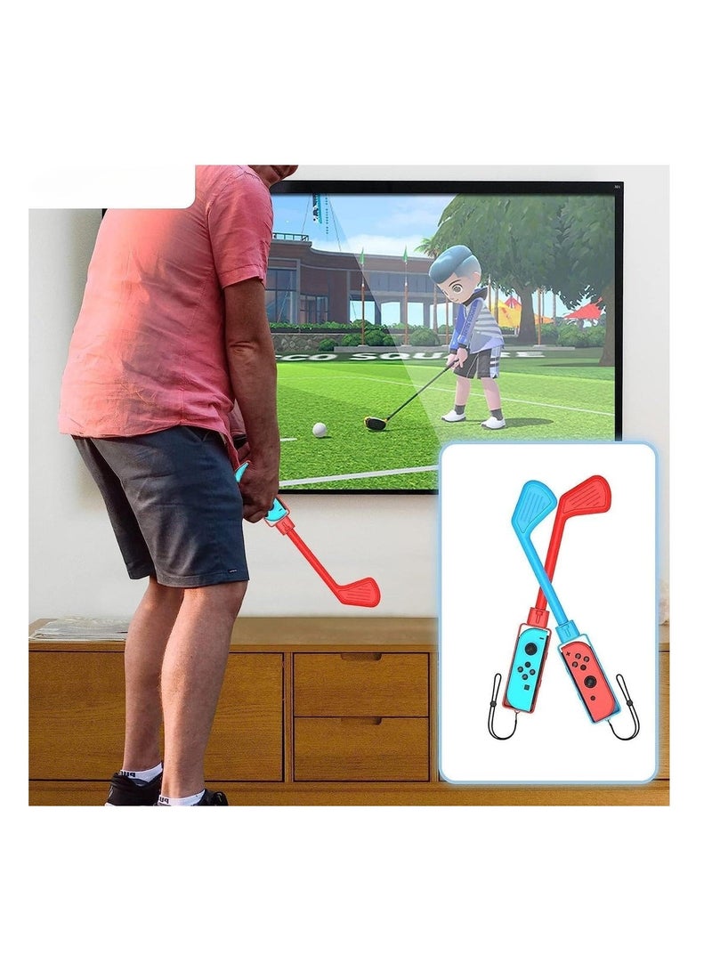 JYS 12 in 1 Family Accessories Kit for Nintendo Switch Sports Games:Tennis Rackets,Sword Grips,Golf Clubs,Wrist Dance Bands ,Leg Strap - Image 3