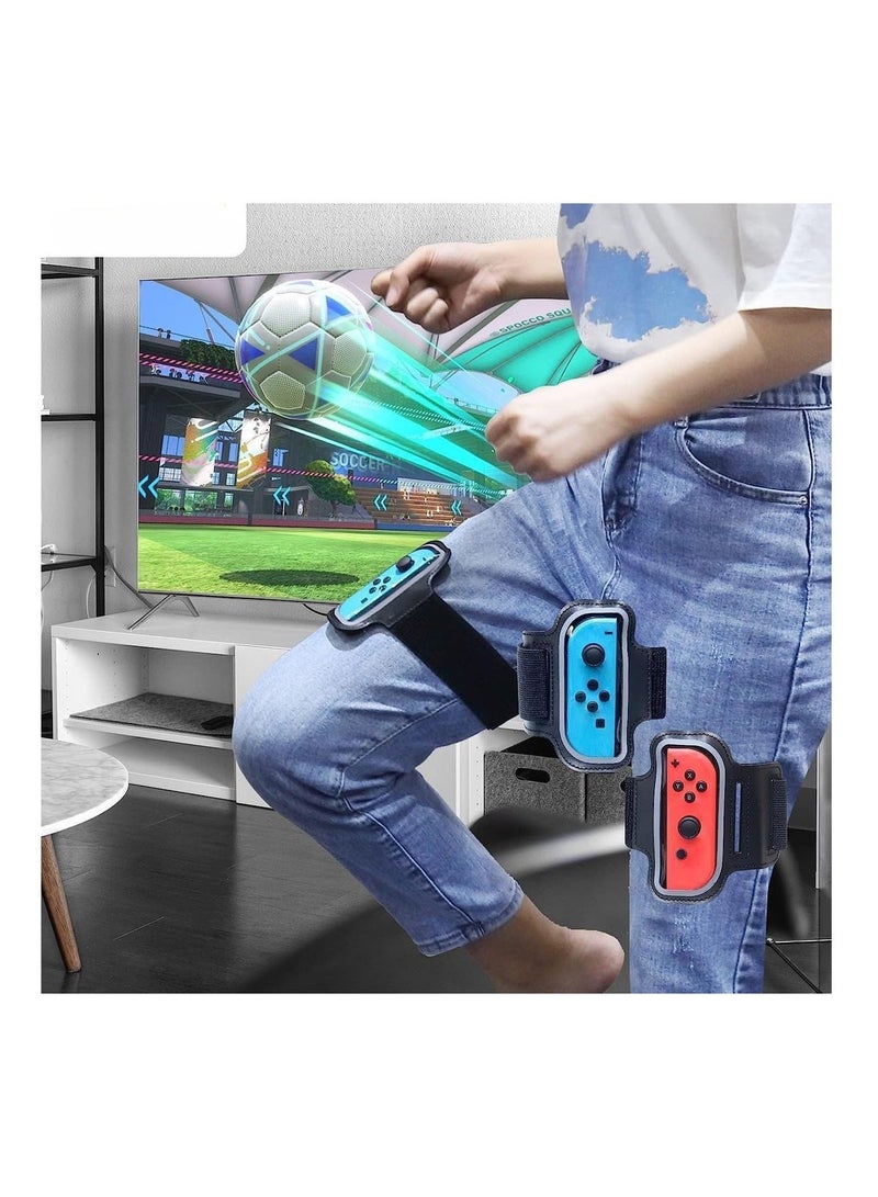 JYS 12 in 1 Family Accessories Kit for Nintendo Switch Sports Games:Tennis Rackets,Sword Grips,Golf Clubs,Wrist Dance Bands ,Leg Strap - Image 4