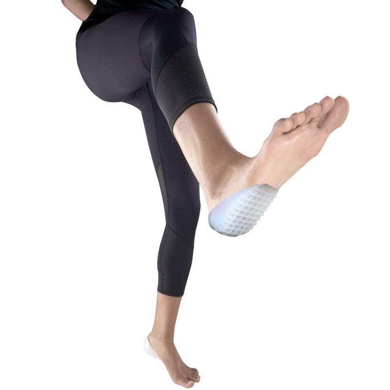 Vissco Silicone Heel Cushion, Foot Support for Foot Pain Relief, Walking, Sports Running, Jogging, Shock Absorbtion & Reduces Stress On Joints - Universal (Grey) - Image 4