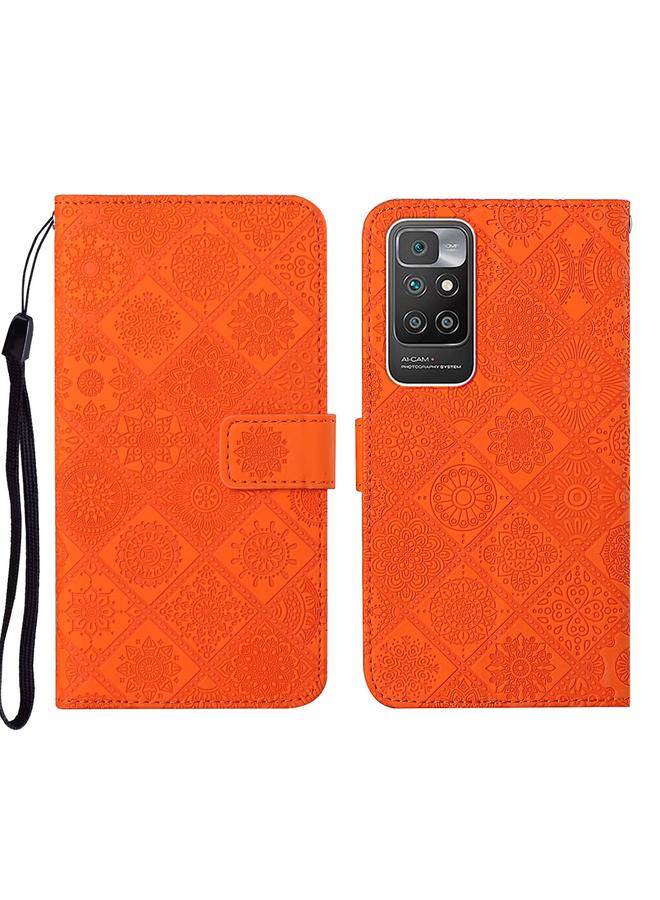 Case For Xiaomi Redmi 10 Ethnic Style Embossed Pattern Leather Phone Case