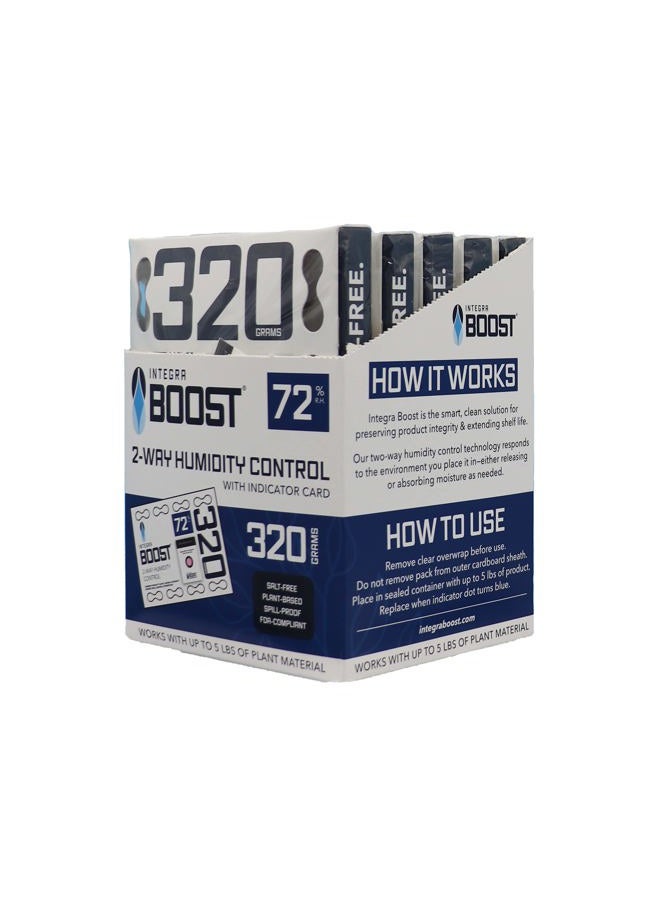 Integra Boost RH 2-Way Humidity Control, 72 Percent, 320 Gram (Pack of 5) - Image 1