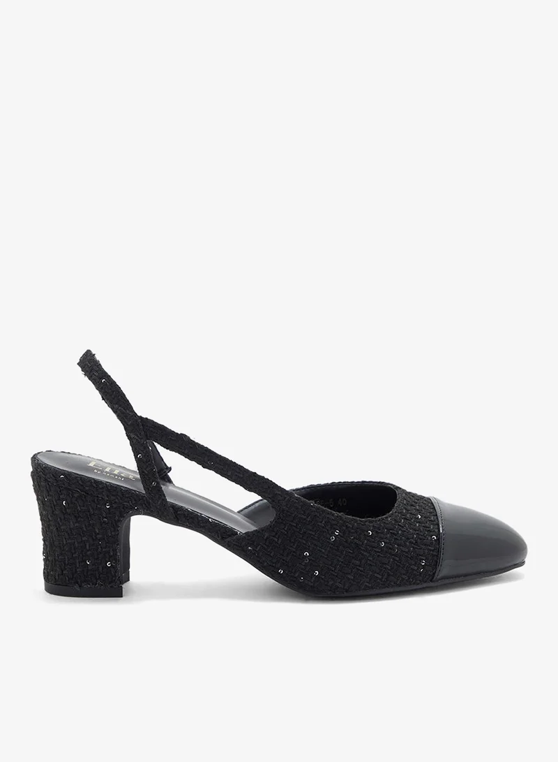 ELLA Block Heel Sling Back Pump