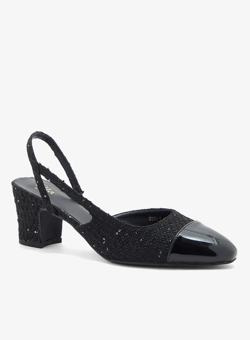 ELLA Block Heel Sling Back Pump