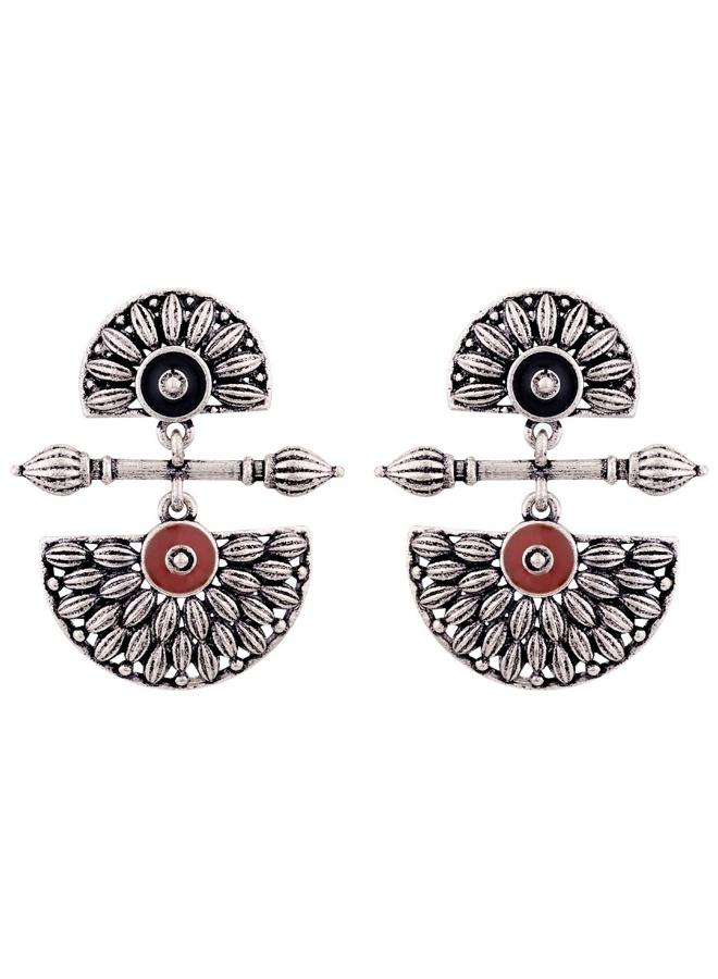 VOYLLA Mandala Lightly Embellished Drop Earrings - Image 2