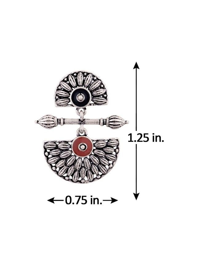 VOYLLA Mandala Lightly Embellished Drop Earrings - Image 4
