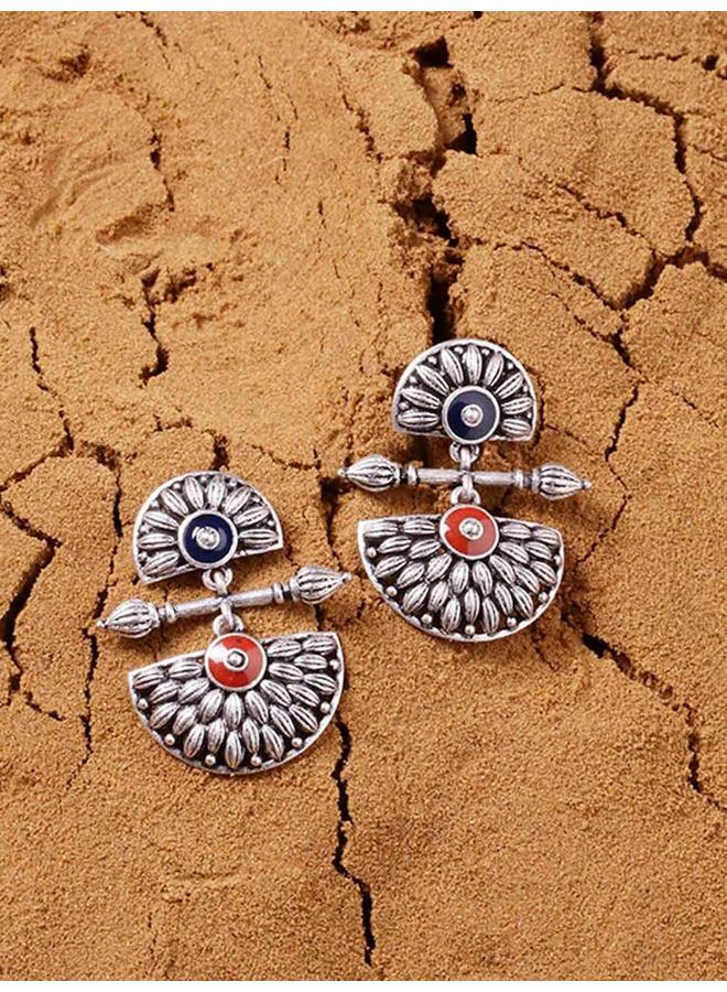 VOYLLA Mandala Lightly Embellished Drop Earrings - Image 1