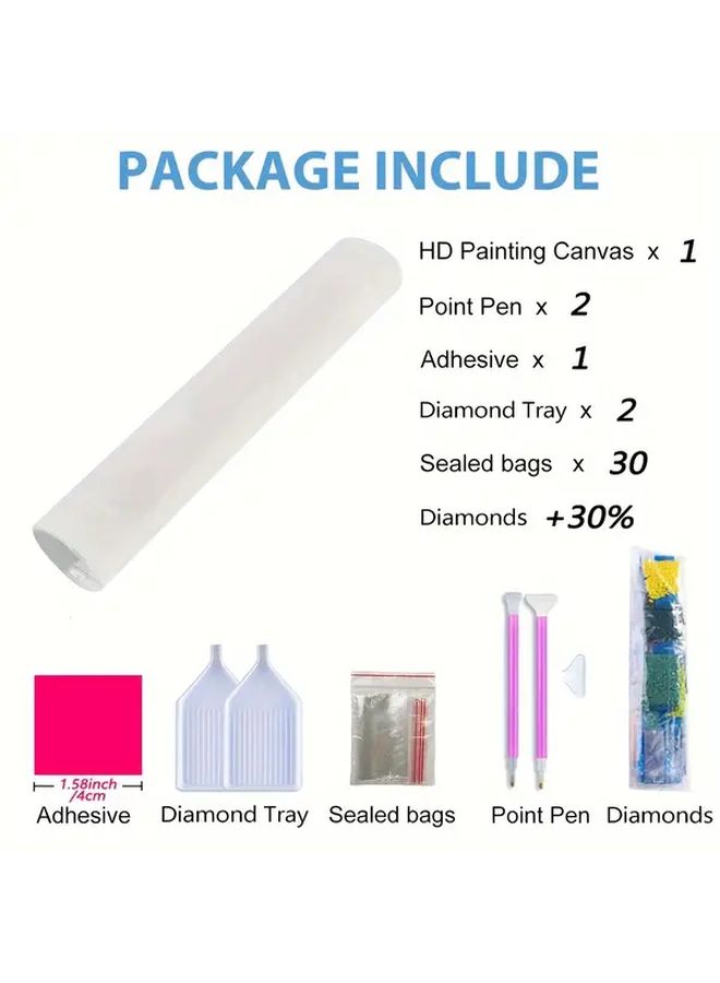 Dolphin 5D Diamond Painting Kit 140x50cm Full Round Drill DIY Home Decor - Image 5