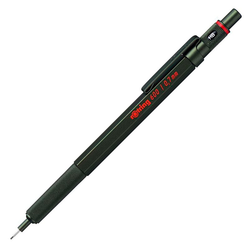 rOtring 1904444 600 Mechanical Pencil, 0.7 mm, Silver Barrel - Image 1