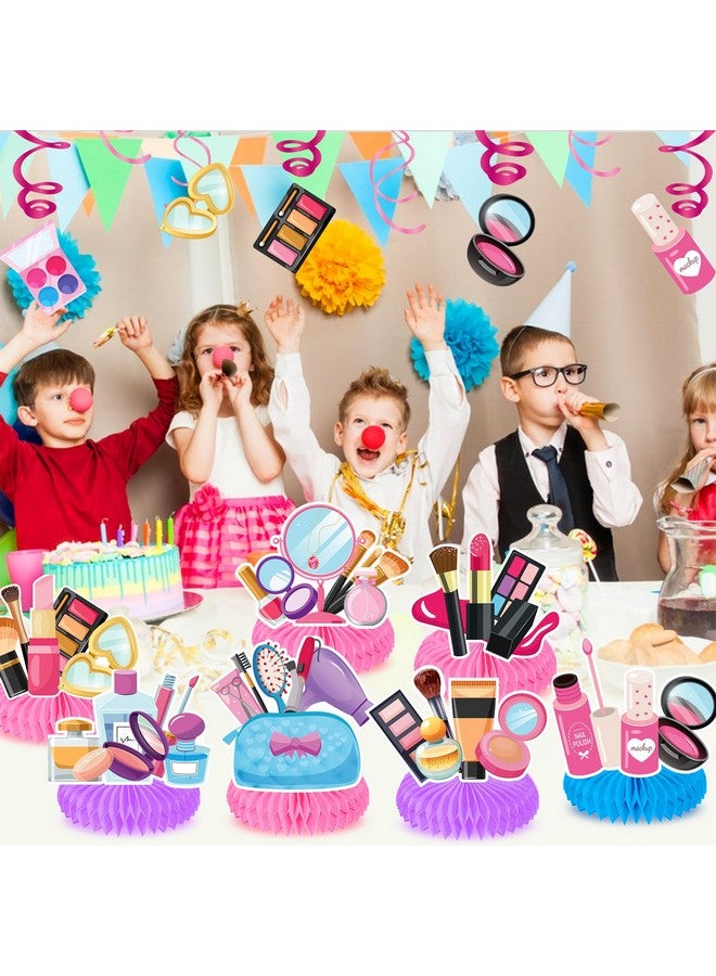 Qpout 9 Pieces Spa Party Decorations Makeup Birthday Party Decorations, Spa Party Table Centerpieces, Spa Birthday Party Supplies For Girls, Centerpiece Table Decorations For Spa - Image 5