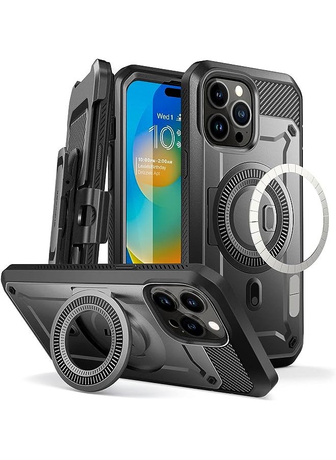 SupCase - Unicorn Beetle Pro Mag Case for iPhone 14 Pro Max 6.7", Compatible with MagSafe Full Body Rugged Case with Built-in Screen Protector & Kickstand & Belt-Clip - Image 1