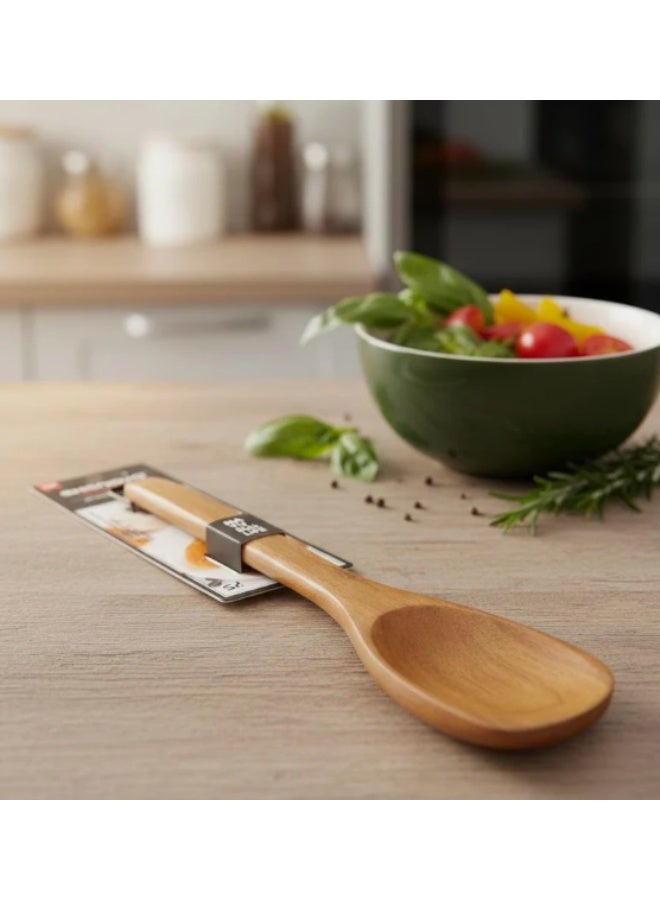 Shengya Traditional Wooden Cooking Spoon – Strong, Smooth & Heat-Resistant Utensil (30 cm) - Image 2