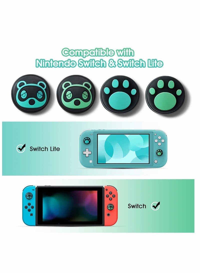Thumb Grip Caps, Soft Silicone Analog Stick Covers, Cat Paw Joystick Analog Cap for Nintendo Switch & Lite, Soft Silicone Button Cover for Joy-Con Controller - 4 Pcs - Image 3