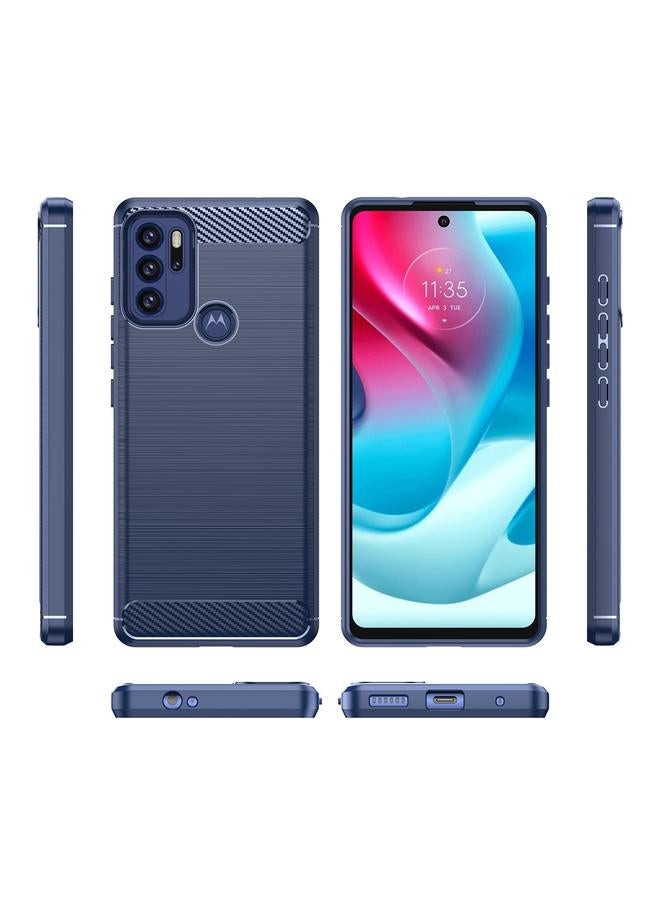 S-TOP Case For Motorola Moto G60S Brushed Texture Carbon Fiber TPU Case - Image 2