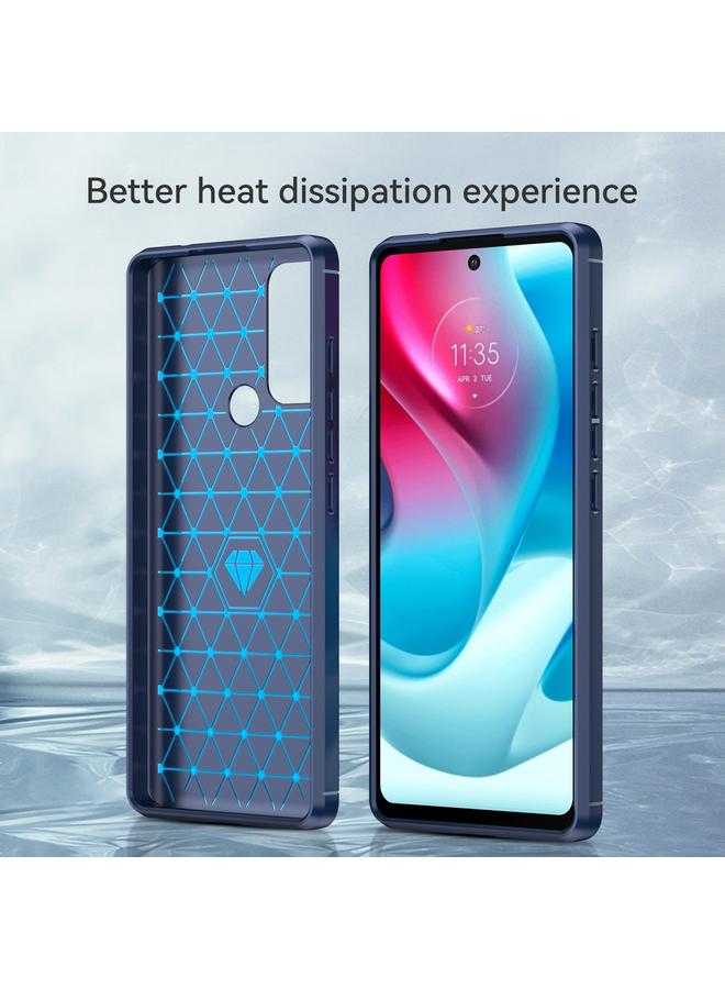 S-TOP Case For Motorola Moto G60S Brushed Texture Carbon Fiber TPU Case - Image 3