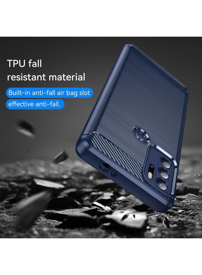 S-TOP Case For Motorola Moto G60S Brushed Texture Carbon Fiber TPU Case - Image 4
