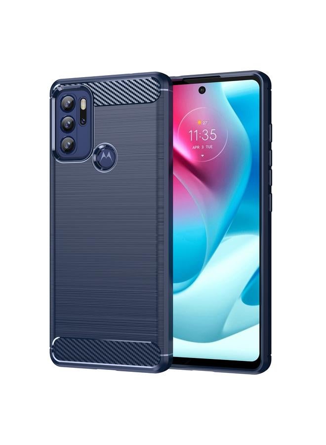 S-TOP Case For Motorola Moto G60S Brushed Texture Carbon Fiber TPU Case - Image 1
