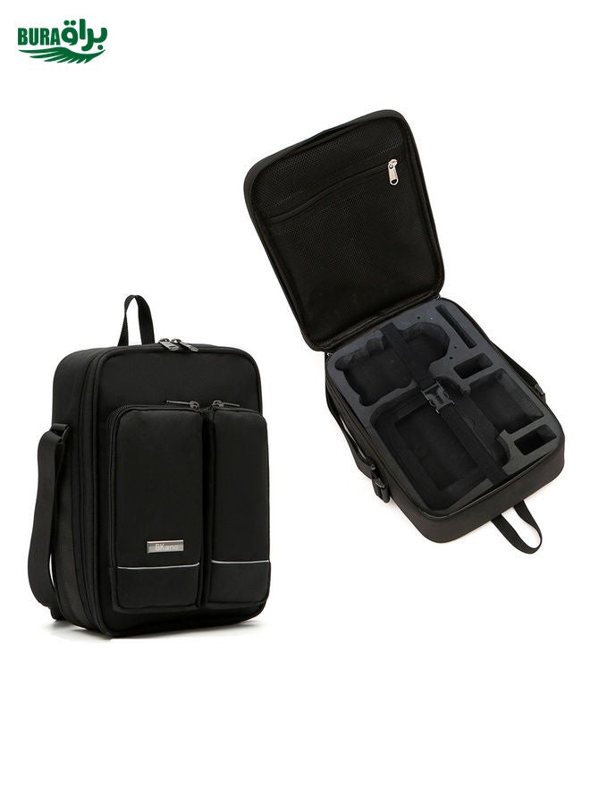 BURAQ For DJI Mini 4 Pro BKANO Storage Bag Shoulder Bag Messenger Bag Suitcase(Black) - Image 2