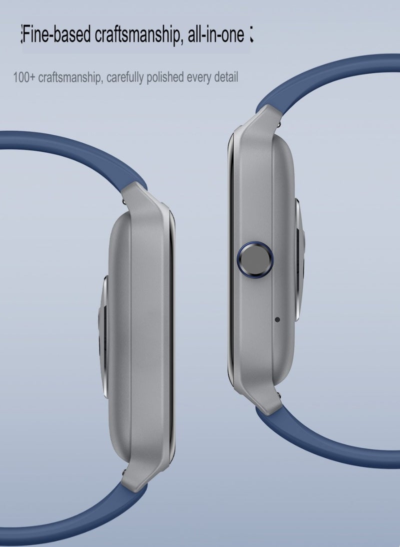 IDW13 Smart Watch, IP68 Waterproof Durable Bluetooth Call Sports Watch, Voice Assistant Health Monitoring Watch With Heart Rate Oxygen Monitoring, (1pc, Black) - Image 4