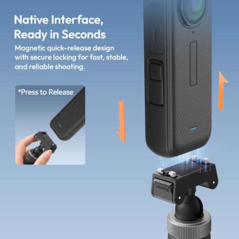 16.14in MT95 Mini Extension Rod Tripod for Insta360 X5 - Image 4